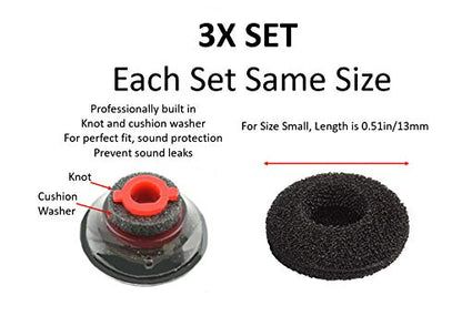 3X Comfort Eartips for Plantronics Voyager 5200 5220 Small - size: Small S