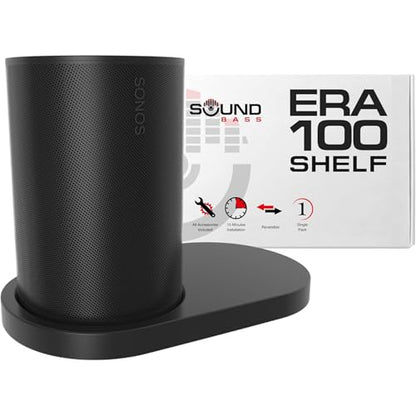 Sound bass ERA 100 Shelf Wall Mount, Black, Single (1pc) - color: Black