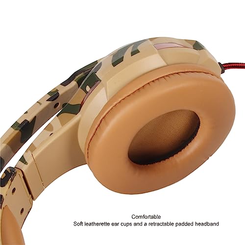 On-Ear Headphones with Microphone, Clear Sound, 120° Microphone, Comfortable, Volume Control, Wide Compatibility, Gaming Headset for Laptop