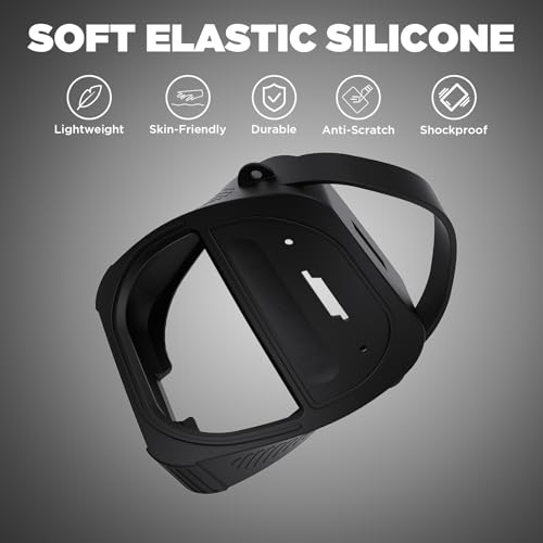 for Bose SoundLink Micro Speaker (2nd Gen) Case with Lanyard&Carabiner,Anti-Scratch Portable Silicone Protective Cover Compatible with Bose SoundLink Micro Portable Bluetooth Speaker (2nd Gen) (Black) - color: Black
