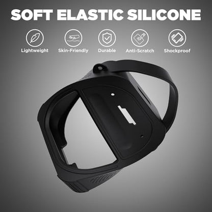 for Bose SoundLink Micro Speaker (2nd Gen) Case with Lanyard&Carabiner,Anti-Scratch Portable Silicone Protective Cover Compatible with Bose SoundLink Micro Portable Bluetooth Speaker (2nd Gen) (Black) - color: Black