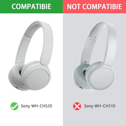 Defean Kit 2 IN1 Earpads for Sony WH-CH520 Wireless Headphones-Grey | Replacement Cushions Kit 2 IN1 Ear Pads + Headband,Replacement Headstrap Pad & Earpads Repair Part - color: Grey