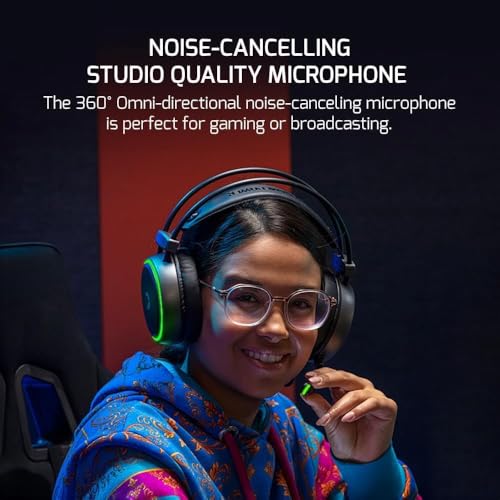 GAMEPOWER JIN X 3.5mm Jack Gaming Headset - Wired Headphones with 50MM Drivers, Comfort Design, 360 Spatial Audio, Noise Cancelling Mic, PS4, PS5, for Xbox, Black