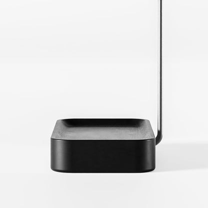Raico Headphone Stand with Catchall Tray Base Premium Showpiece Headset Holder with Storage Solid Wood (Black Wood) - color: Black Wood