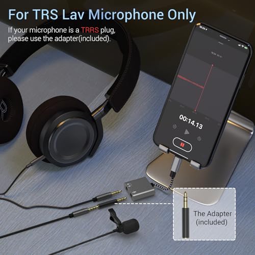 Cubilux Lightning to 3.5mm TRS Microphone Adapter with Headphone Jack Compatible with iPhone 14 Pro Max 14 Plus/13/12/11/SE 2/Xr/Xs Max/8/7, 1/8” Audio & MIC Splitter for Old iPad (Lightning Version) - color: MIC & Headphone Jacks, Grey