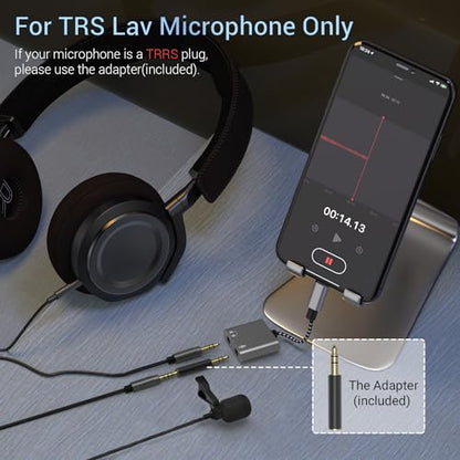 Cubilux Lightning to 3.5mm TRS Microphone Adapter with Headphone Jack Compatible with iPhone 14 Pro Max 14 Plus/13/12/11/SE 2/Xr/Xs Max/8/7, 1/8” Audio & MIC Splitter for Old iPad (Lightning Version) - color: MIC & Headphone Jacks, Grey