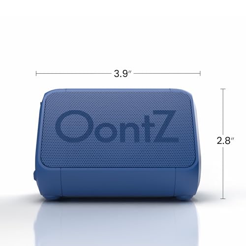 OontZ Angle Solo Compact Bluetooth Speaker, 14-Hour Playtime, Blue - color: Blue