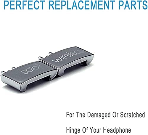 Adhiper Hinge Replacement for Solo3 Wireless Solo2 Wireless Headphone - color: Silver