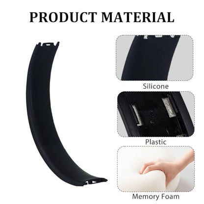 Studio3 Headband & Hinge & Cushion for Beats Studio 3 Headphone,Matte Black - color: Matte Black