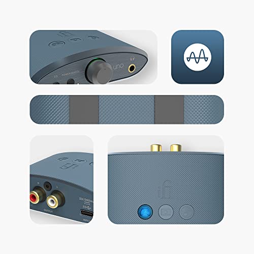 iFi uno - DAC & Headphone AMP - USB-C Input - Improve Lacklustre Audio | Streaming/Gaming/Music Modes Adjust Sound to Suit You - 32-bit/384kHz/DSD256/MQA - Windows/MAC/Smart Device/Active Speakers