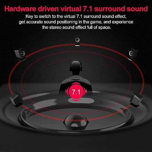 1Mii USB Sound Card, 3.5mm Audio Adapter with Virtual 7.1 for PC/Laptop | Plug and Play No Driver Needed, Control Volume Mute Directly, 6 ft Braided Cable, for Gaming, Meetings and Voice Chat