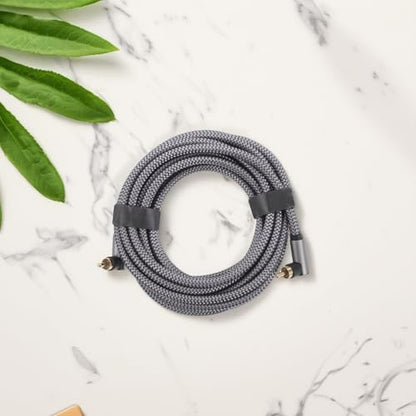 Uonlytech 5m Coaxial Digital Audio Cable Dual Shielded with Connectors for Home Theater and Amplifiers, Electronics Accessory for Tv and Audio Systems