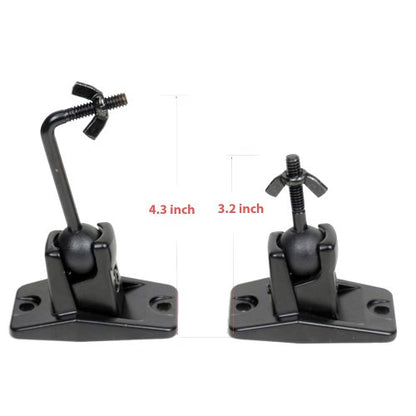 VideoSecu 5 Black Universal Satellite and Audio Speaker Mount Bracket for Wall or Ceiling MS40B5 WM6