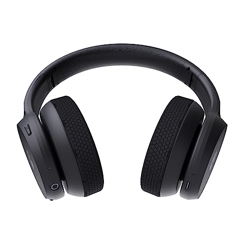 Raycon Fitness Bluetooth Headphones - Over The Ear Running Headphones, Active Noise Cancelling Wireless Headphones + Awareness Mode, Bluetooth Headset with Mic, 45 Hours of Battery Life (Black) - color: Black