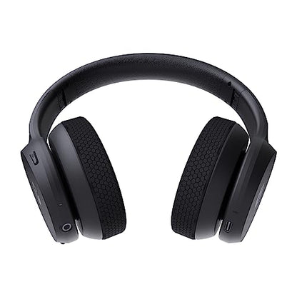 Raycon Fitness Bluetooth Headphones - Over The Ear Running Headphones, Active Noise Cancelling Wireless Headphones + Awareness Mode, Bluetooth Headset with Mic, 45 Hours of Battery Life (Black) - color: Black