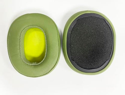 Replacement Ear Pads Compatible with Skullcandy Crusher Wireless Green | for Skullcandy Crusher360/Hesh3/Hesh ANC/Hesh Evo/Venue ANC/Crusher Evo/Crusher ANC headphones Ear pads Earmuffs - color: Army green/leather