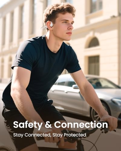 HIFI WALKER Bone Conduction Headphones Waterproof Swimming Headset, Wireless Bluetooth 5.3, IPX8 with Built-in 32GB MP3 Player, Sport Headphones for Running Cycling Workouts Driving