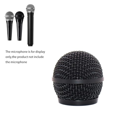 Replacement Ball Head Mesh Microphone Black Grille fits for shure PG48 PG58 PGA48 PGA58 PGX2 BLX288 PG288 PGX24 Microphone - size: Black Grille