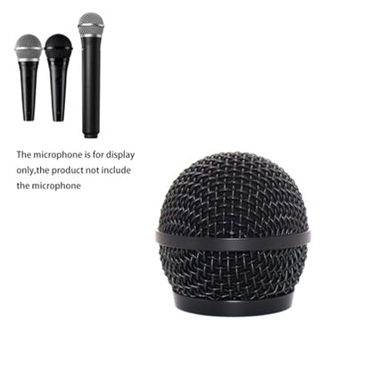 Replacement Ball Head Mesh Microphone Black Grille fits for shure PG48 PG58 PGA48 PGA58 PGX2 BLX288 PG288 PGX24 Microphone - size: Black Grille