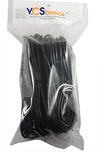 Five Pack of YCS Basics 12 Foot 3.5mm Headphone Extension Cables Male/Female - size: 012 Ft 5 Pack