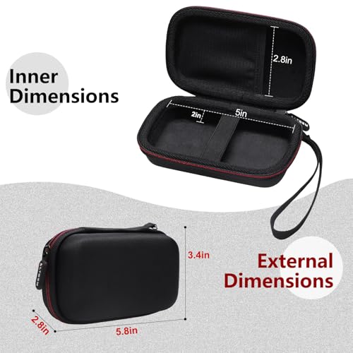 LTGEM Case for Xvive P3/P3D Bluetooth Audio Receiver | Hard EVA Shell, Water-Resistant, Shock Protection, Scratch-Resistant Interior, Portable Travel Storage Case Only