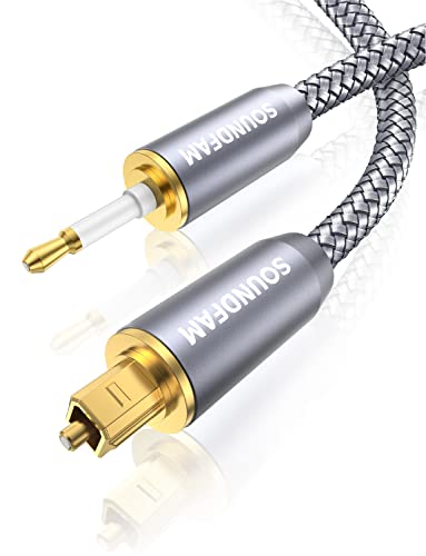 Toslink to Mini Toslink Cable Optical Audio Cable for Soundbar.Attention:Cannot Convert Analog Signals to Digital,Not A 3.5mm AUX Plug (10feet/3M) - size: 10 feet