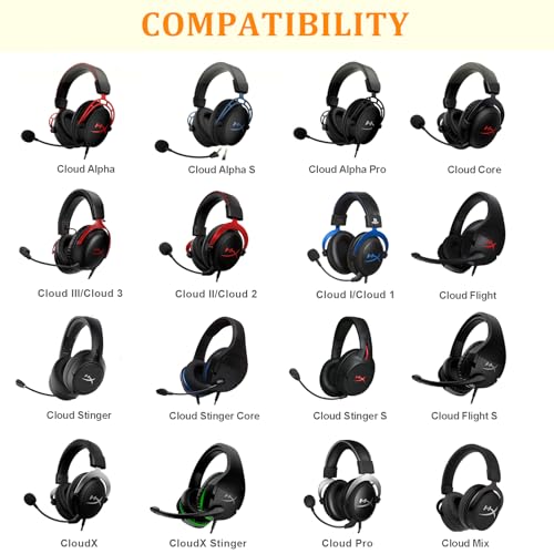 HyperX Cloud 2 Earpads Cooling Gel Cloud Alpha Ear Cushions Pads, Upgrade Earcups Parts Replacement for HyperX Cloud Stinger/Cloud Flight/CloudX/Cloud II/Cloud III/Cloud Alpha/Cloud Core/Mix Headsets