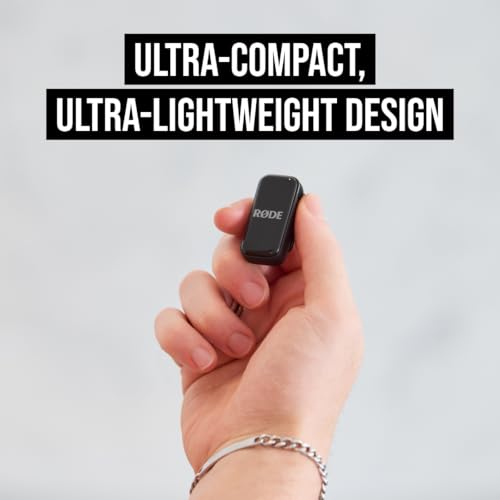 RØDE Wireless Micro — Compact Wireless Microphone for Lightning (X Through 14), Two Mics with Charging Case for Smartphone Content Creation, Black — NOT for iPhone 15+ | Compact Wireless Microphone for Lightning (X Through 14), Two Mics with Charging Case