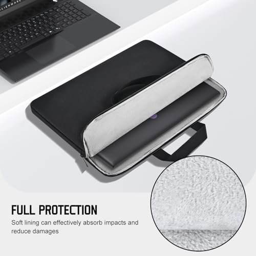 18-19 inch Laptop Sleeve Gaming Computer Case Compatible with Alienware M18 R2 R1/18 Area-51, ASUS ROG Strix Scar 18/ G18, MSI Titan 18 HX Carrying Travel Bag - size: 19 Inch