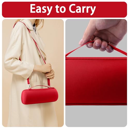 Hard Case for JBL Flip 7 Portable Wireless Bluetooth Speaker - color: Red Case