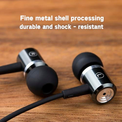 wired Ear buds with Mic Noise Cancellation Dynamic Bass In-ear Headphones | USB C Plug,Call Microphone Noise Cancelling wired Earphone,Sound-Isolating High fidelity USB Type C earbud with DAC audio