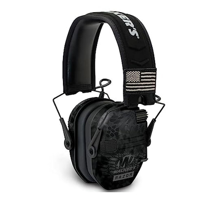 Walker's Razor Slim Electronic Earmuffs | Protective Case - color: Kryptek Camo