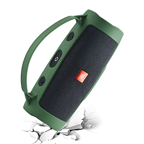 Silicone Case Cover Compatible with JBL Charge Essential 2 Speaker,Compatible with JBL Charge 4 Speaker (Green) - color: Green