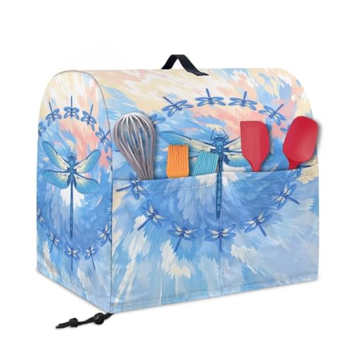 Stand Mixer Dust-Proof Cover, Stand Blender Cover Scratchproof Stand Mixer Protective Cover Fashion Kitchen Deocr Mixer Anti Fingerprints Cover Dragonfly - color: Dragonfly, size: S
