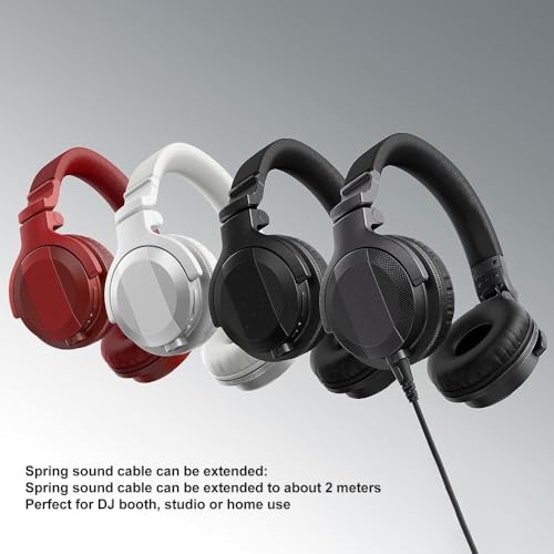 DJ Headphone OFC Wire Cable Replacement - 2.5mm to 3.5mm & 6.35mm Adapter with Locking Plug for HDJ-X5 for HDJ-X7 for HDJ-S7 Models(Straight Plug) - style: Straight plug