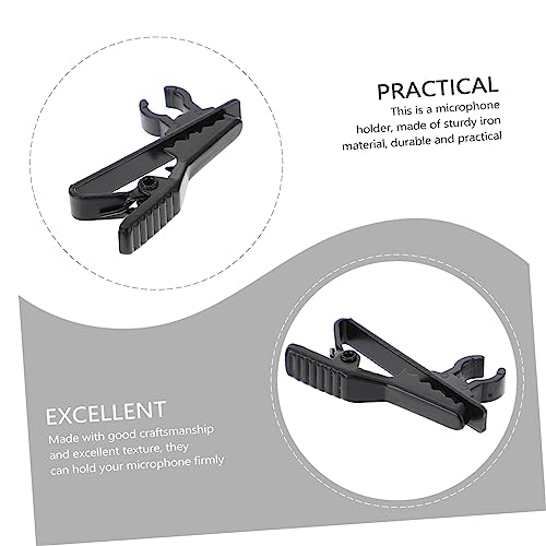10pcs Mic Wire Clips Lavalier Microphone Clip Replacement for Mic for Streaming