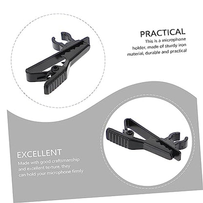 10pcs Mic Wire Clips Lavalier Microphone Clip Replacement for Mic for Streaming