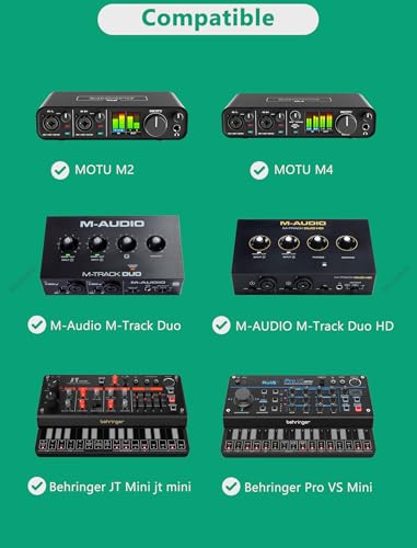GEEKRIA Audio Interface Carrying Case, Hard Shell Travel Bag Compatible with MOTU M2 / M4, M-Audio M-Track Duo/M-Track Duo HD, Behringer Pro VS Mini/JT Mini, Stylophone GENX-2 (Dark Gray)