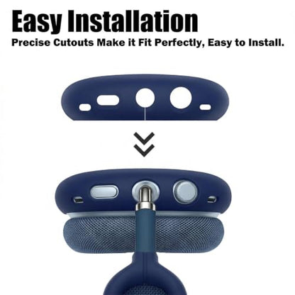 MOLOPPO Silicone Case Cover for AirPods Max 2/1 (2026/2024/2020), Blue - color: S-Blue