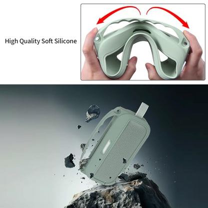 Silicone Cover Compatible with Bose SoundLink Flex 2nd Gen/Bose SoundLink Flex Portable Speaker (Alpine Sage) - color: Alpine Sage, size: Silicone Cover