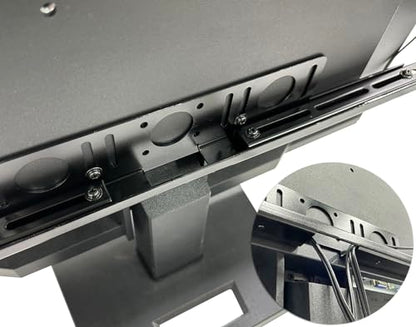 Nagao Seisakusho NB-SPKR-VESA Speaker Stand Compatible with Monitor Arm VESA Computer Monitor Speaker Installation