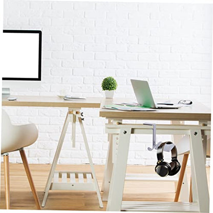 Adjustable Metal Headset Holder Desk Clip Hook Durable Headphone Hanger for Over Ear Headphones Space Saving Design Smooth Finish Sturdy Clamp Mount