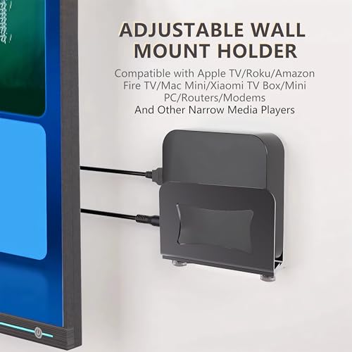 Yuleimy Adjustable Small Device Wall Mount, Compatible with Apple TV