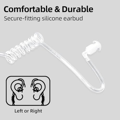 BAOFENG Walkie Talkies Earpiece with Mic,Comfortable Acoustic Tube(2 Pack) | 3.5mm Jack K-type interface Radio Earpiece,2-Pin Headset with Mic,Compatible with BF-888S,RT22,UV-5R Two Way Radio