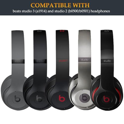 Studio 3 Replacement Hinge as Same as OEM A1914 Replacement Parts Repair Kit Durable Accessories Compatible with Beats by Dre Studio3 (A1914) and Studio Pro (A2924) Wireless Headphones (Black) - color: Black