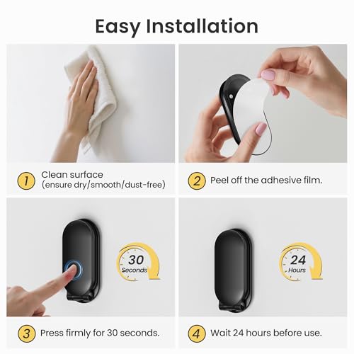 Itramax Wall Mount Headphone Hanger 2 Pack Adhesive Headset Holder for Desk
