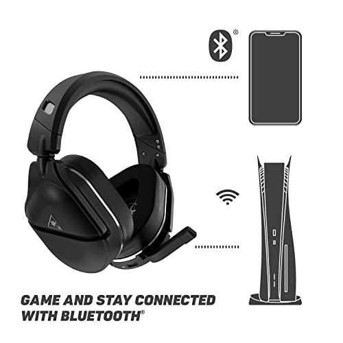 Turtle Beach Stealth 700 Gen 2 Wireless Gaming Headset for PlayStation 5, PS4 Pro, PS4 & Nintendo Switch - Bluetooth, 50mm Speakers, 3D Audio Compatibility, and 20-Hour Battery - Black (Renewed)