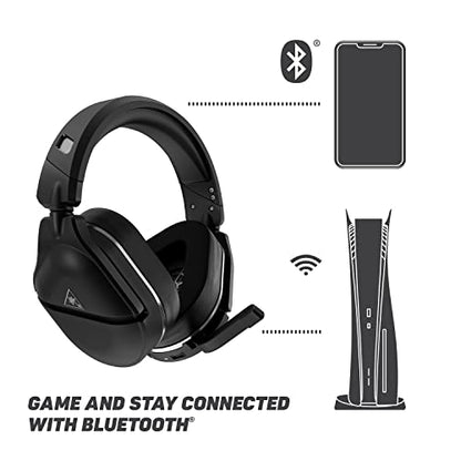 Turtle Beach Stealth 700 Gen 2 Wireless Gaming Headset for PlayStation 5, PS4 Pro, PS4 & Nintendo Switch - Bluetooth, 50mm Speakers, 3D Audio Compatibility, and 20-Hour Battery - Black (Renewed)