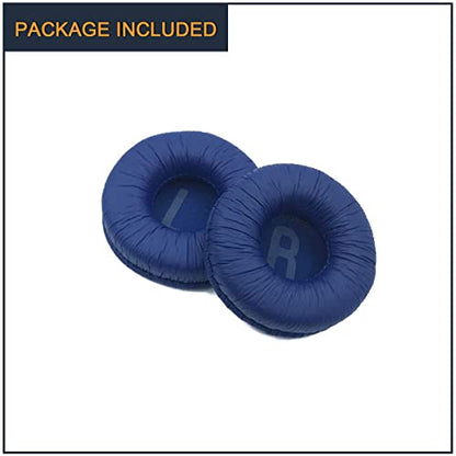 Headphones Replacement Earpads for JBL Tune 600/ T450/ T450BT/ T500BT/ JR300BT/ E35, Ear Pad Replacement Cushions with Protein Leather & Memory Foam - color: Blue