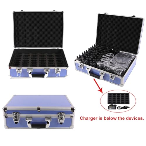 AGJ Wireless Tour Guide System, Tour Guide Microphone and Speaker, Tour Guide Headsets 2 Transmitters 30 Receivers 1 Charger 1 Storage Case, Court Church Translation System for Factory School - size: 32